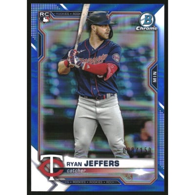 2021 Bowman Chrome Blue Refractors #56 Ryan Jeffers
