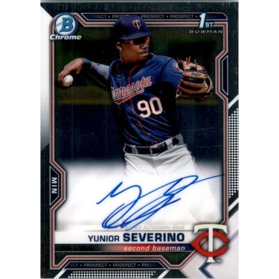 2021 Bowman Chrome Prospect Autographs #CPAYS Yunior Severino