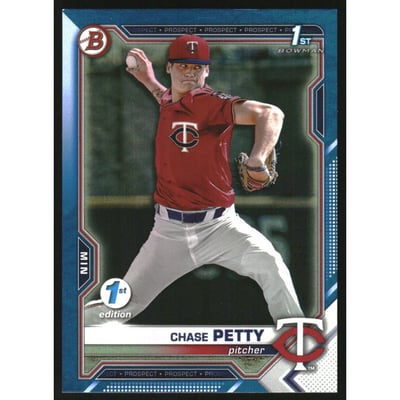 2021 Bowman Draft 1st Edition Blue Foil #BD49 Chase Petty