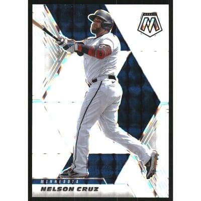 2021 Panini Mosaic Mosaic White #192 Nelson Cruz