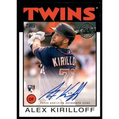2021 Topps '86 Topps Autographs #86AAK Alex Kirilloff S2