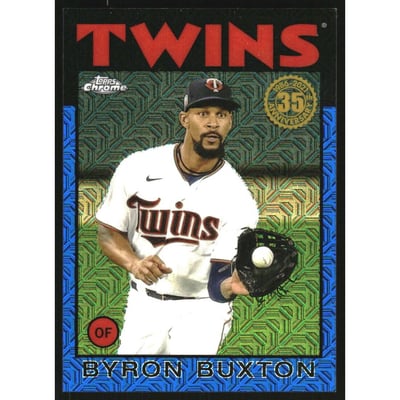 2021 Topps '86 Topps Silver Pack Chrome Blue Refractors #86BC83 Byron Buxton