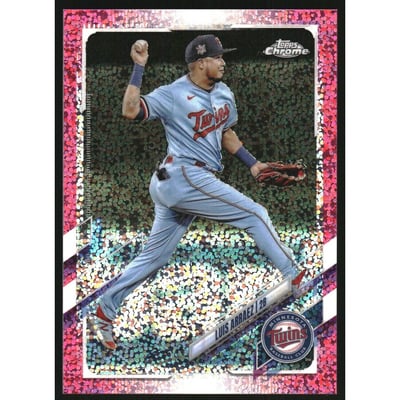 2021 Topps Chrome Magenta Speckle Refractors #124 Luis Arraez