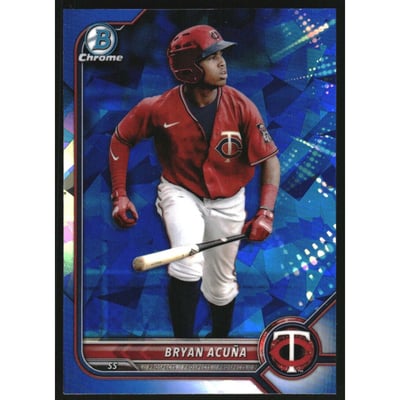 2022 Bowman Chrome Draft Sapphire #BDC19 Bryan Acuna