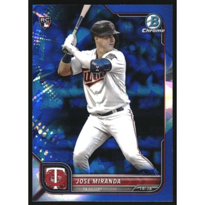 2022 Bowman Chrome Sapphire #17 Jose Miranda RC