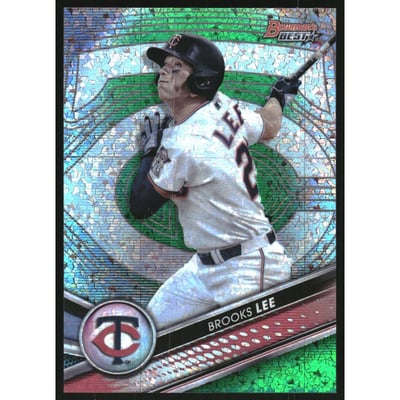 2022 Bowman's Best Top Prospects Green Mini Diamond Refractors #TP6 Brooks Lee