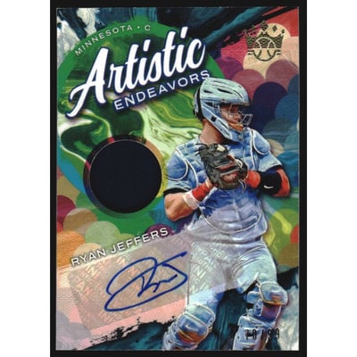 2022 Diamond Kings Artistic Endeavors Material Signatures Gold #23 Ryan Jeffers/99