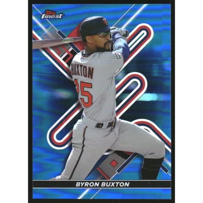 2022 Finest Blue Refractors #68 Byron Buxton