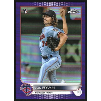 2022 Topps Chrome Purple Refractors #48 Joe Ryan