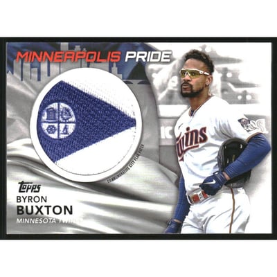 2022 Topps Commemorative City Flag Patches #CFPBB Byron Buxton