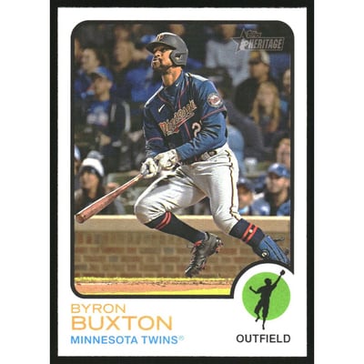 2022 Topps Heritage Image Variations #186 Byron Buxton HN