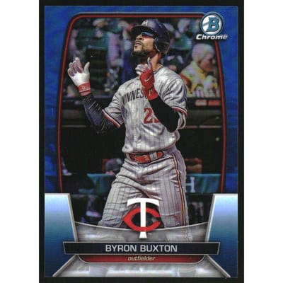 2023 Bowman Chrome Blue Refractors #80 Byron Buxton