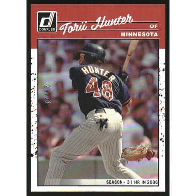 2023 Donruss Stat Line Season #272 Torii Hunter RETRO/31