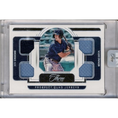 2023 Panini Three and Two Prospect Quad Jerseys #2 Brooks Lee