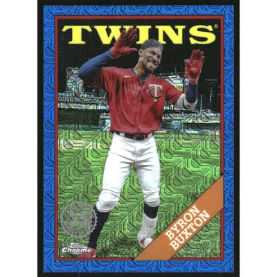 2023 Topps '88 Topps Silver Pack Chrome Blue Refractors #T88C89 Byron Buxton