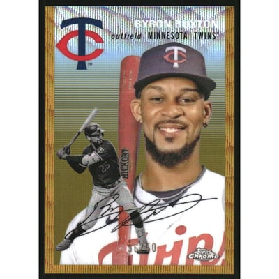2023 Topps Chrome Platinum Anniversary Gold Wave Refractors #222 Byron Buxton