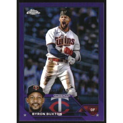 2023 Topps Chrome Purple Refractors #28 Byron Buxton