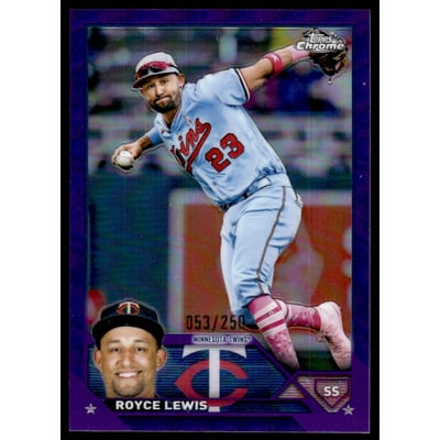 2023 Topps Chrome Purple Refractors #51 Royce Lewis