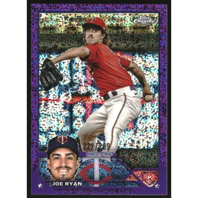 2023 Topps Chrome Purple Speckle Refractors #37 Joe Ryan