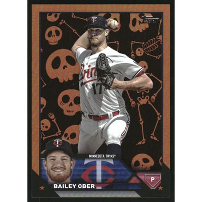 2023 Topps Update Halloween Skeleton #US301 Bailey Ober