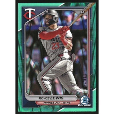 2024 Bowman Chrome Aqua RayWave Refractors #2 Royce Lewis