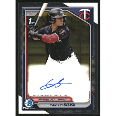 2024 Bowman Chrome Prospect Autographs #CPACSI Carlos Silva