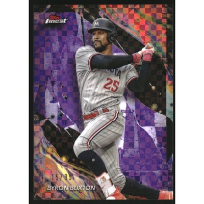 2024 Finest Purple Checkerboard Refractors #147 Byron Buxton