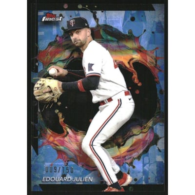 2024 Finest Sky Blue Refractors #206 Edouard Julien