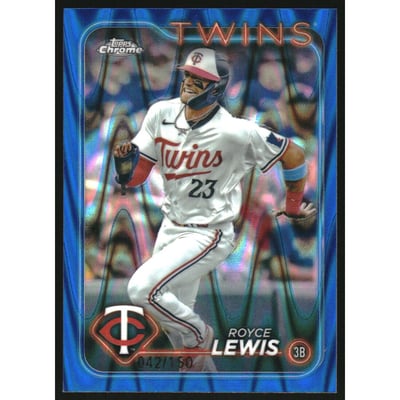 2024 Topps Chrome Blue RayWave Refractors #217 Royce Lewis