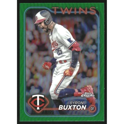2024 Topps Chrome Green Refractors #10 Byron Buxton
