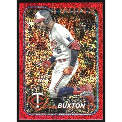 2024 Topps Chrome Magenta Speckle Refractors #10 Byron Buxton