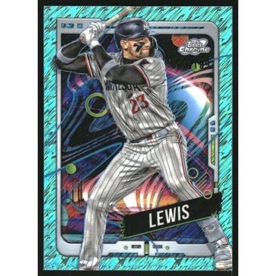 2024 Topps Cosmic Chrome Aqua Equinox Refractors #120 Royce Lewis