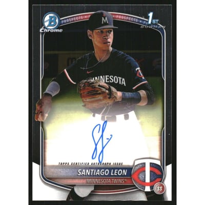 2025 Bowman Chrome Prospect Autographs #CPASL Santiago Leon