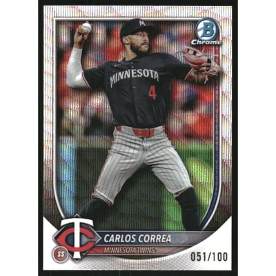 2025 Bowman Chrome Wave Refractors #54 Carlos Correa