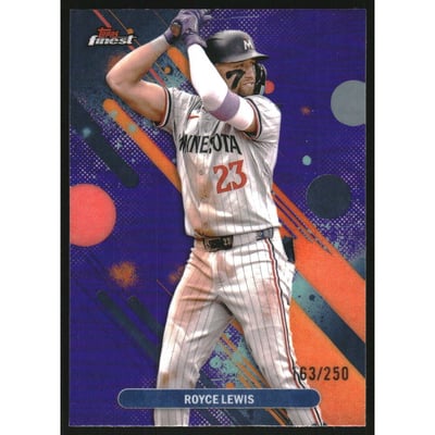 2025 Finest Purple Refractors #74 Royce Lewis