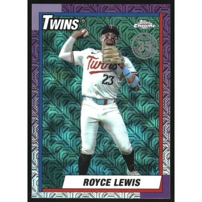 2025 Topps '90 Topps Silver Pack Chrome Aqua Refractors #T90C127 Royce Lewis