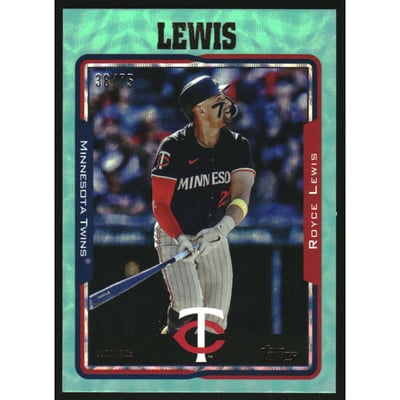 2025 Topps Archives Aqua Scope Foilboard #222 Royce Lewis