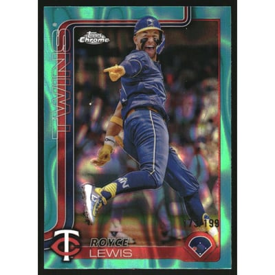2025 Topps Chrome Aqua Lava Refractors #254 Royce Lewis