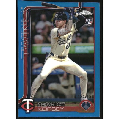 2025 Topps Chrome Blue Refractors #19 DaShawn Keirsey