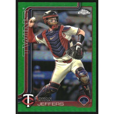 2025 Topps Chrome Green Refractors #65 Ryan Jeffers