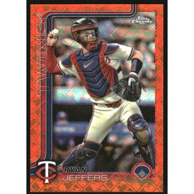 2025 Topps Chrome Logofractor Orange Refractors #65 Ryan Jeffers