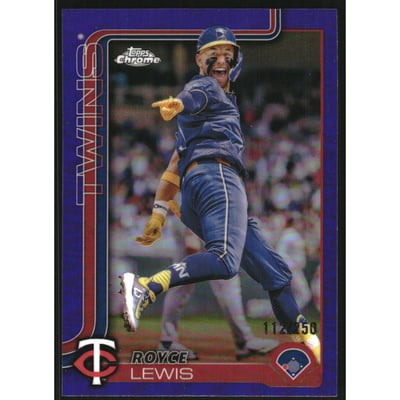 2025 Topps Chrome Purple Refractors #254 Royce Lewis