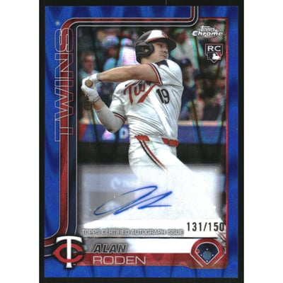 2025 Topps Chrome Update Autographs Blue RayWave Refractors #ACAR Alan Roden