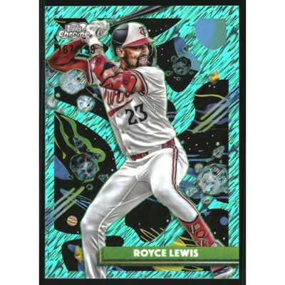 2025 Topps Cosmic Chrome Aqua Equinox Refractors #19 Royce Lewis