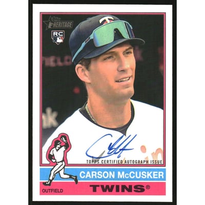2025 Topps Heritage Real One Autographs #ROAMCC Carson McCusker HN