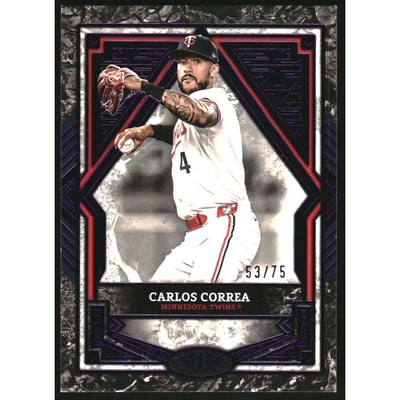 2025 Topps Tier One Purple Foil #69 Carlos Correa