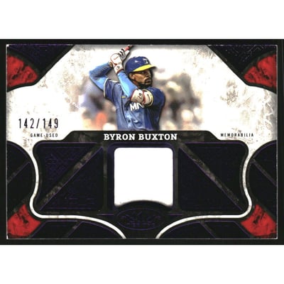 2025 Topps Tier One Relics Purple Foil #T1RBB Byron Buxton