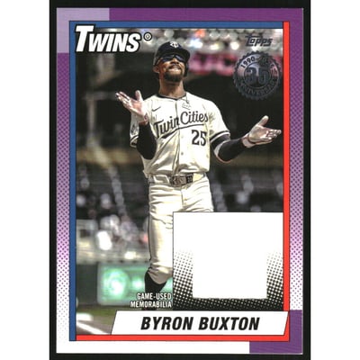 2025 Topps Update '90 Topps Relics #90RUBB Byron Buxton