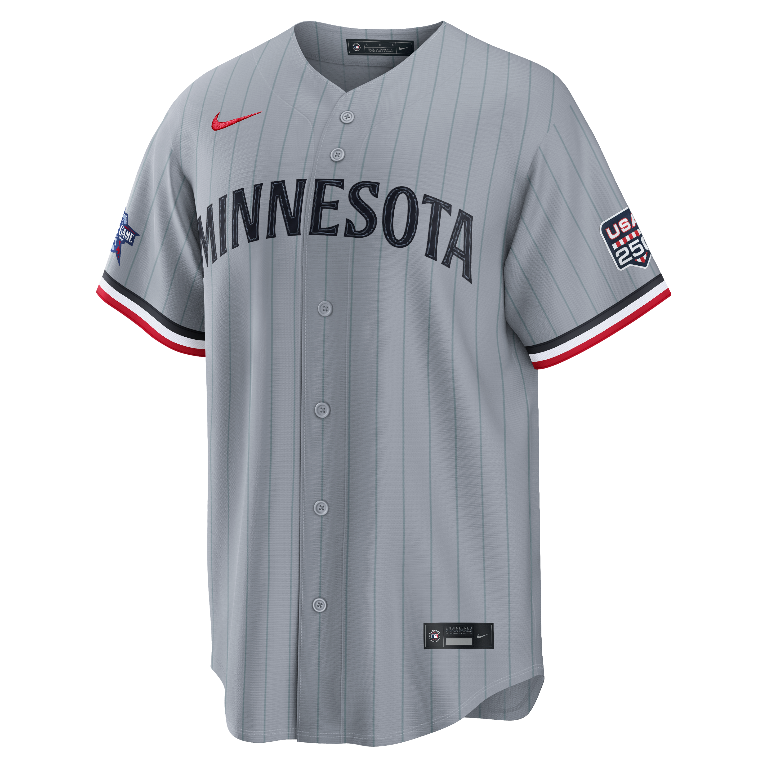 2026 All-Star Game Men's Minnesota Twins Byron Buxton Nike Gray Replica Jersey