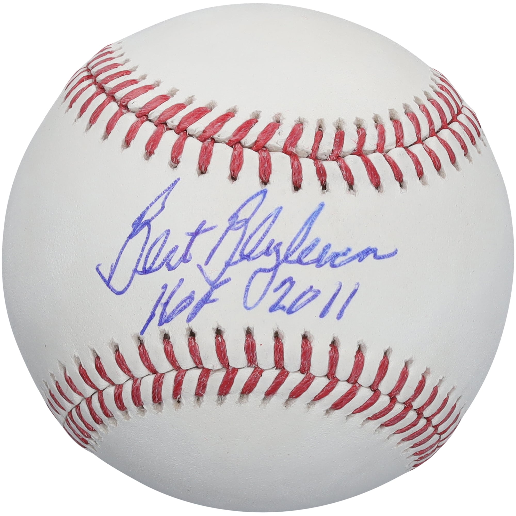 Balle de baseball autographiée par Bert Blyleven des Twins du Minnesota avec inscription « HOF 2011 »